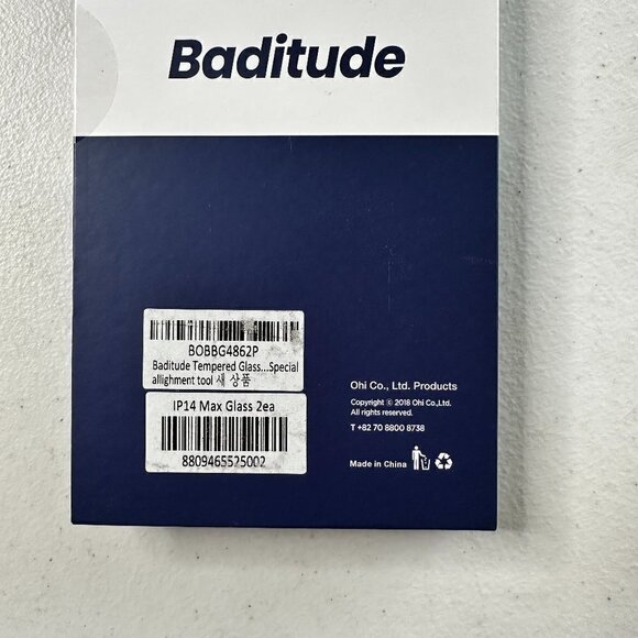NEW Baditude Screen Protector IPhone 14 Max Set of 2 - Picture 3 of 3